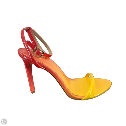 Shoes Heels Stiletto By Mix No 6 In Red & Yellow, Size: 8