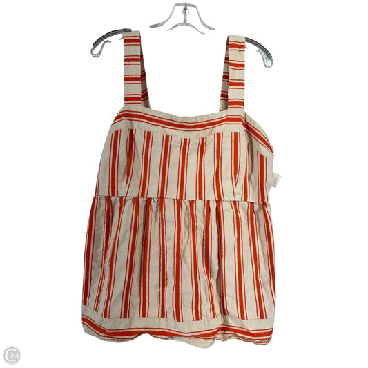 Top Sleeveless By Cabi In Orange, Size: Xl