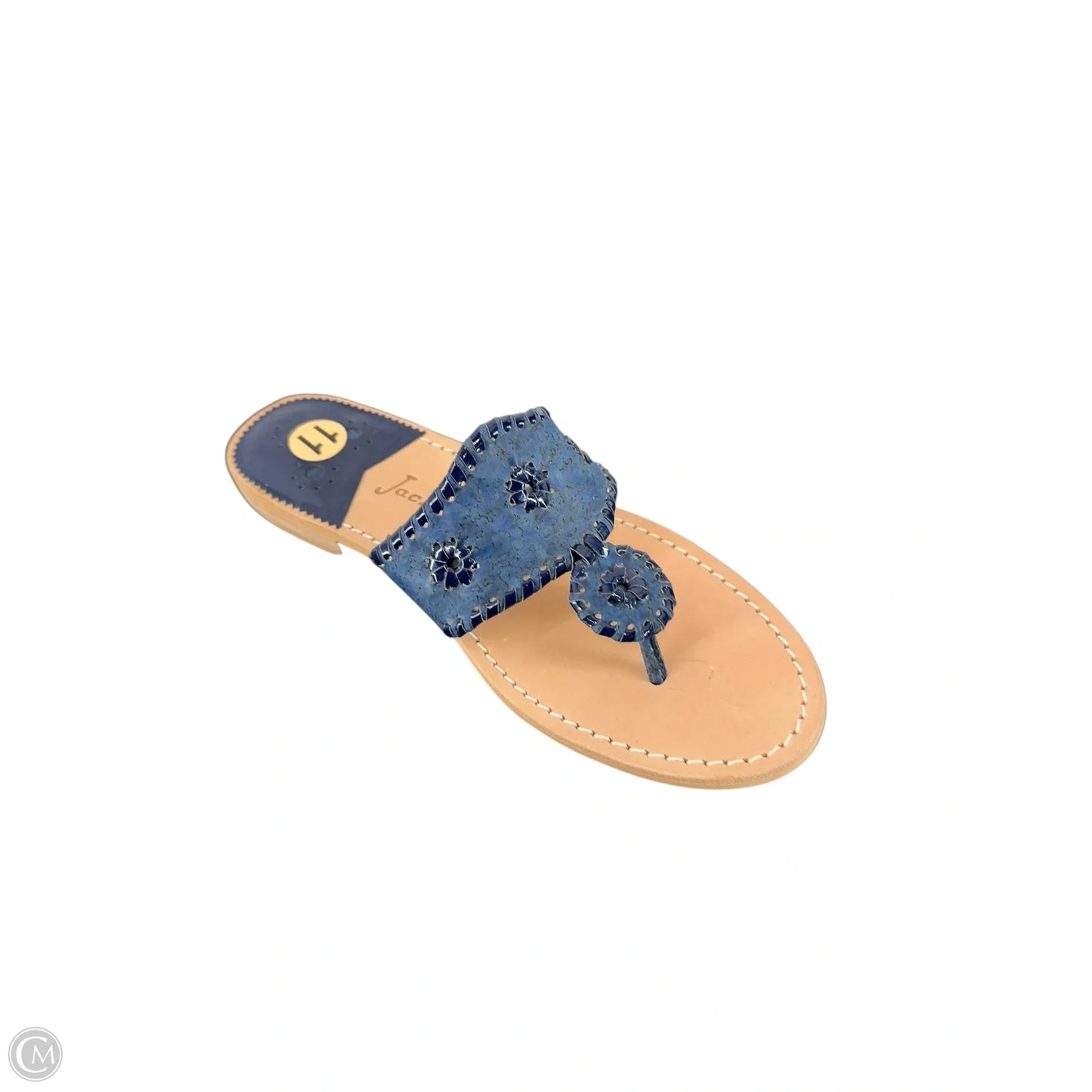 Sandals Flats By Jack Rogers In Navy, Size: 11