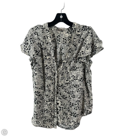 Top Short Sleeve By H&m In Grey, Size: L