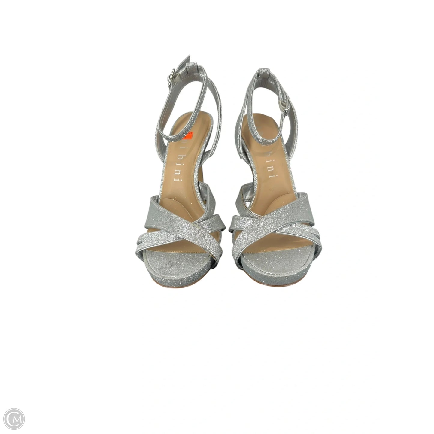 Shoes Heels Stiletto By Gianni Bini In Silver, Size: 8