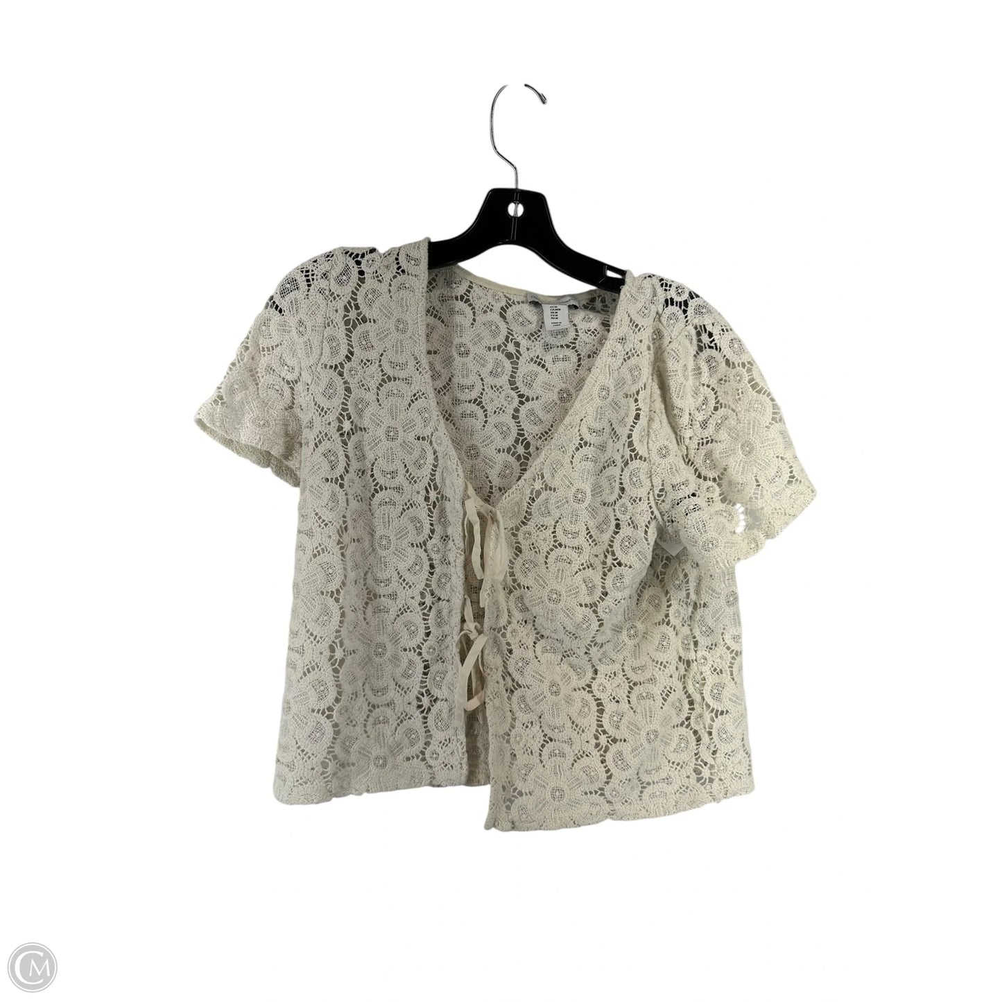 Top Short Sleeve By Cupio In White, Size: M