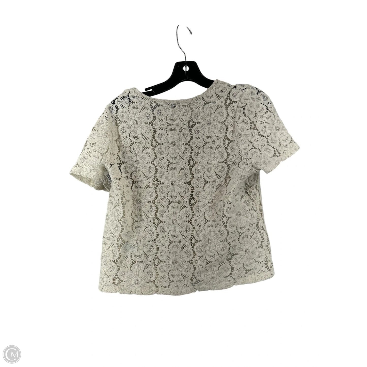 Top Short Sleeve By Cupio In White, Size: M