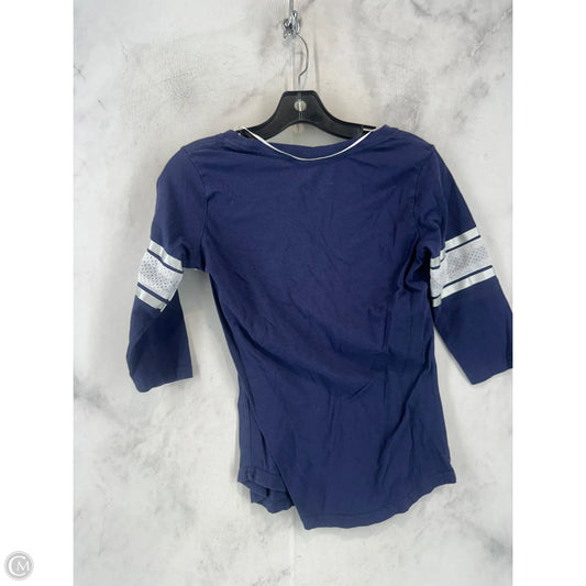 Top Short Sleeve By Clothes Mentor In Navy, Size: S