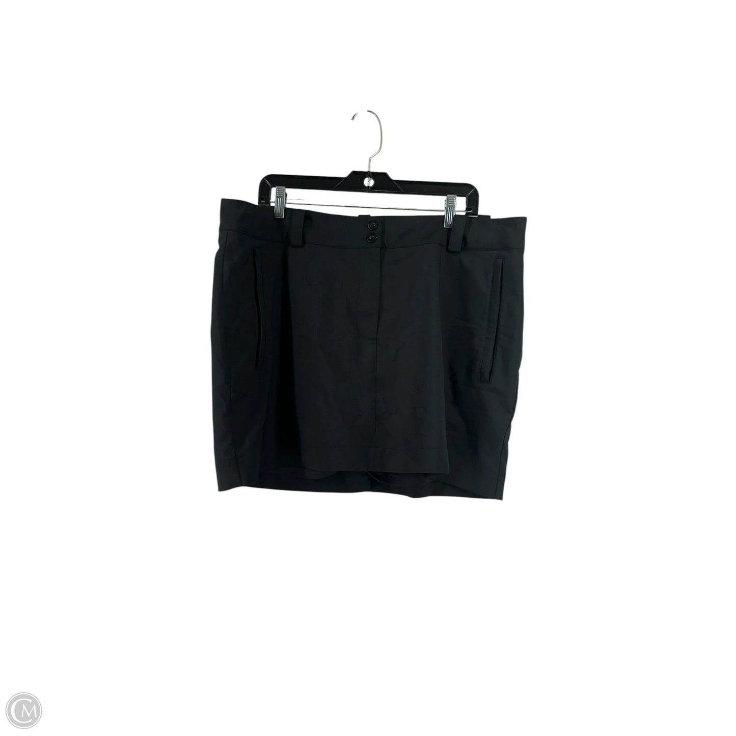 Skirt Mini & Short By Clothes Mentor In Black, Size: 16