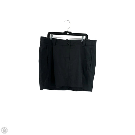 Skirt Mini & Short By Clothes Mentor In Black, Size: 16