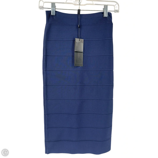 Skirt Midi By Bcbg In Navy, Size: Xs