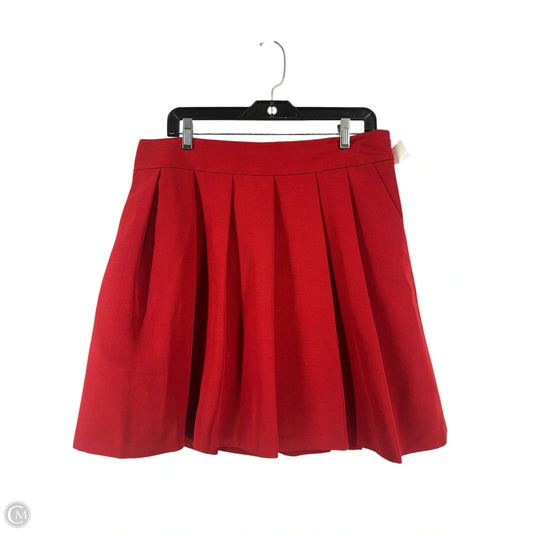 Skirt Midi By Ann Taylor In Red, Size: 12