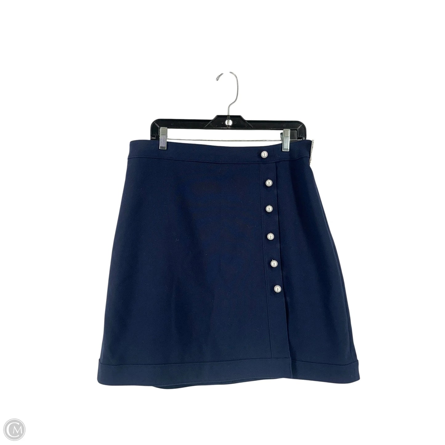 Skirt Midi By Ann Taylor In Navy, Size: 12