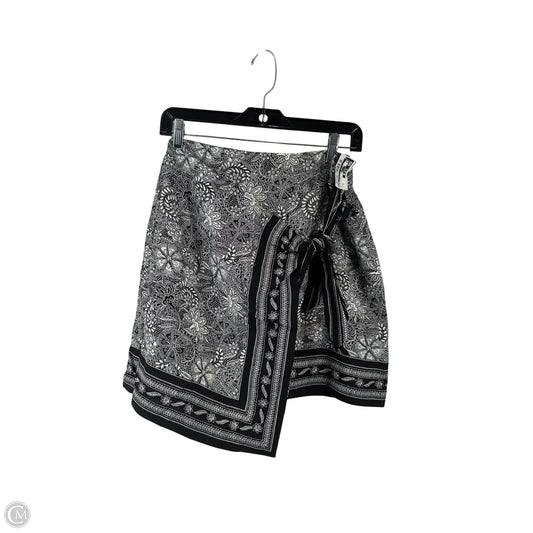 Skirt Mini & Short By Loft In Black & White, Size: 0