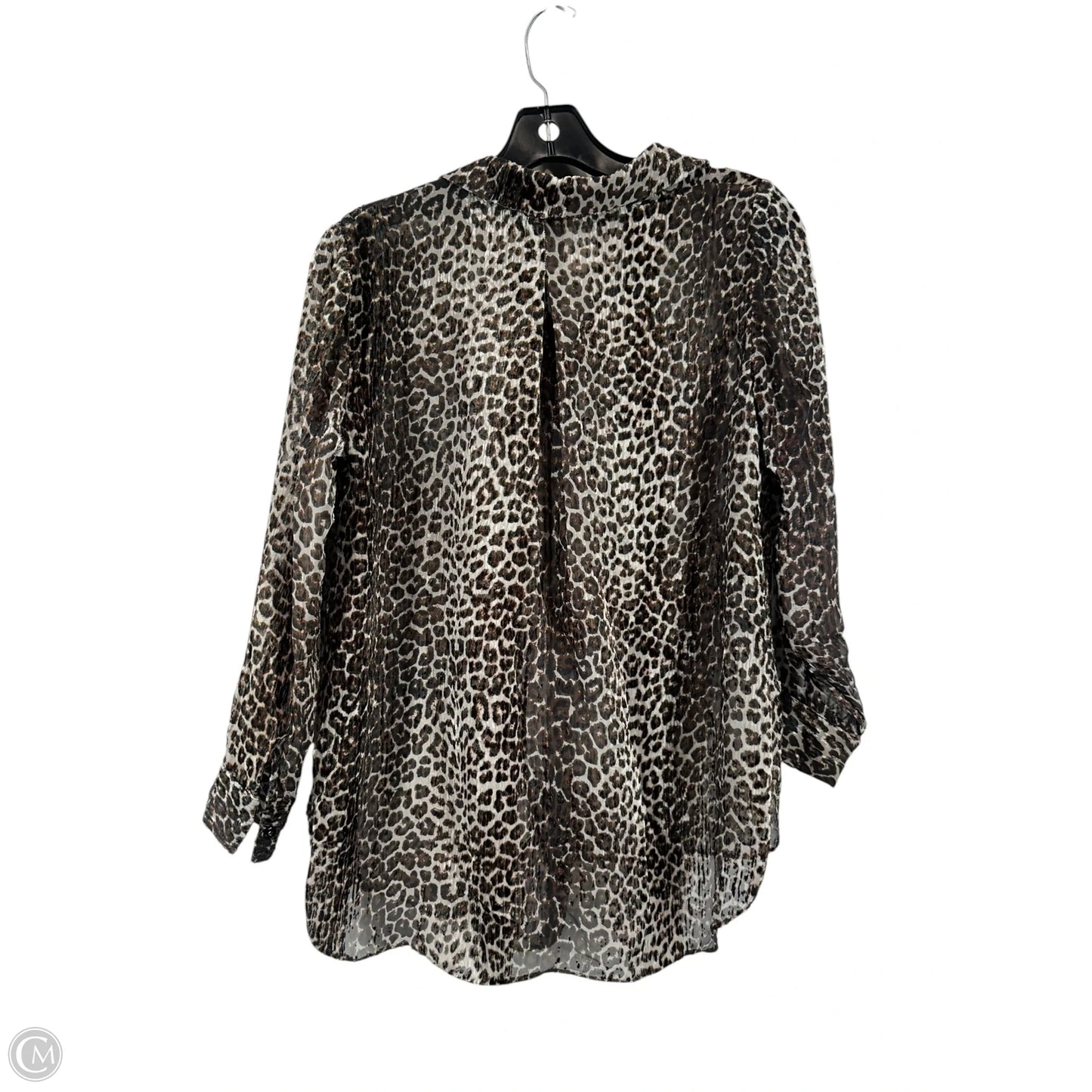 Top Long Sleeve By Elie Tahari In Animal Print, Size: S
