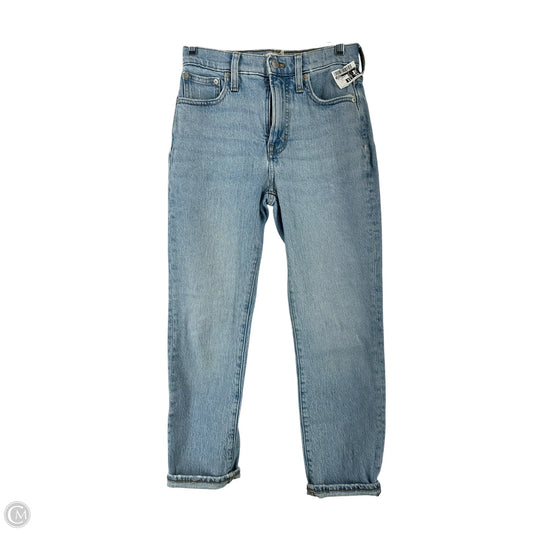 Jeans Straight By Madewell In Blue Denim, Size: Xs