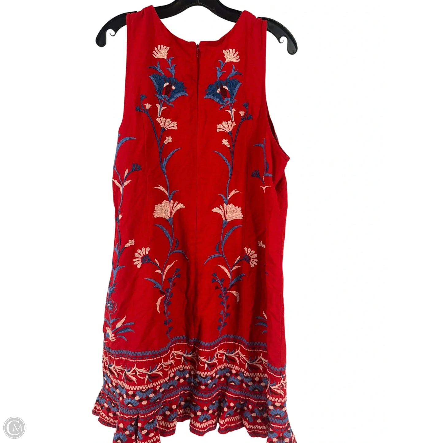 Dress Casual Midi By Anthropologie In Red, Size: Xl