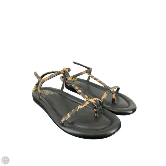 Sandals Flats By Franco Sarto In Animal Print, Size: 7.5