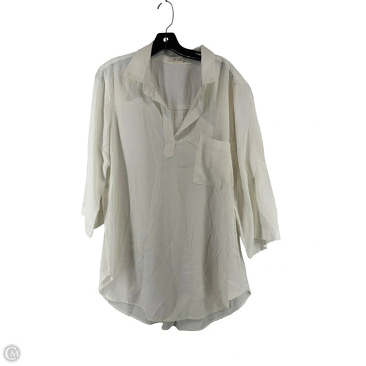 Top 3/4 Sleeve By Bella Dahl In White, Size: Xxsp