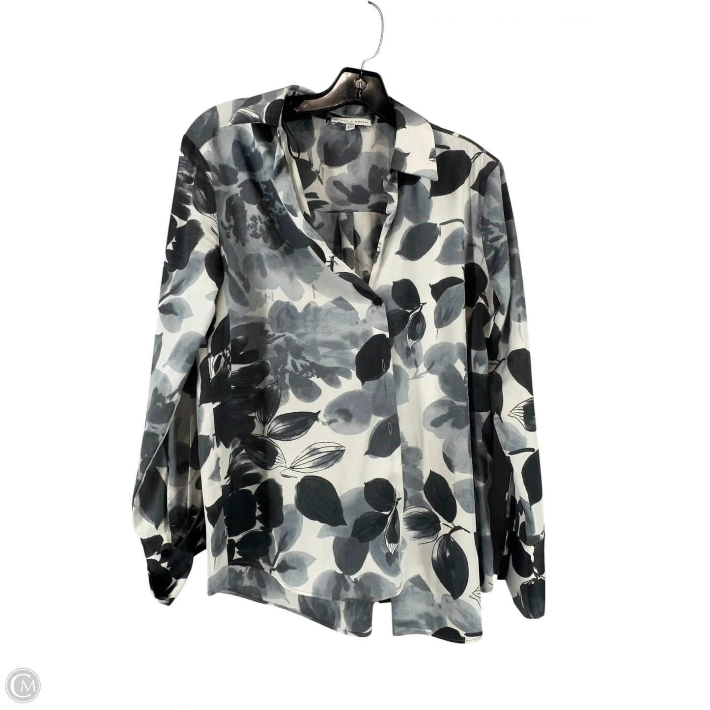 Top Long Sleeve By Maison Damelie In Grey, Size: Xs