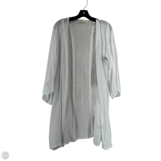 Cardigan By Elan In White, Size: L