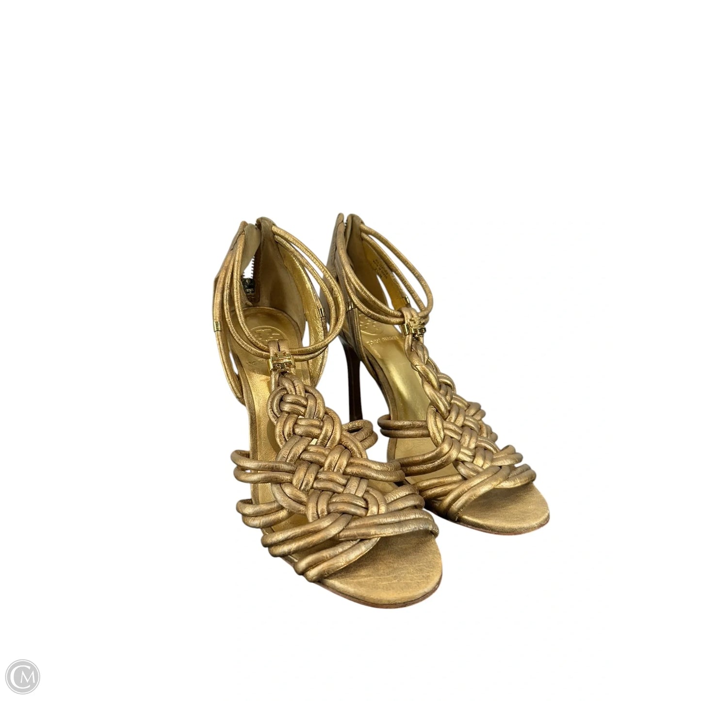 Sandals Designer By Tory Burch In Gold, Size: 7.5