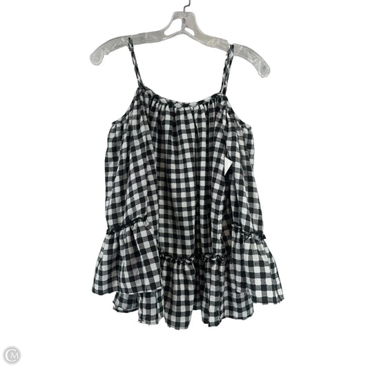 Top Short Sleeve By Clothes Mentor In Blue & White, Size: S