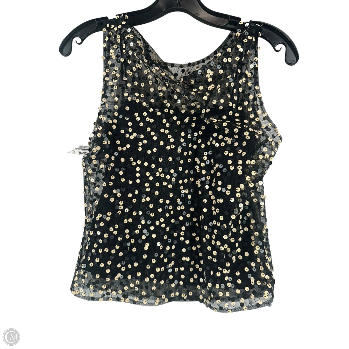 Top 2pc Sleeveless By Poleci In Black, Size: S