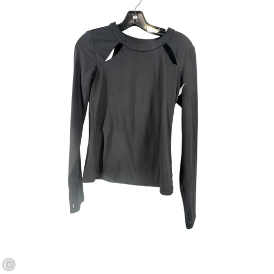 Top Long Sleeve By Alo In Black, Size: S