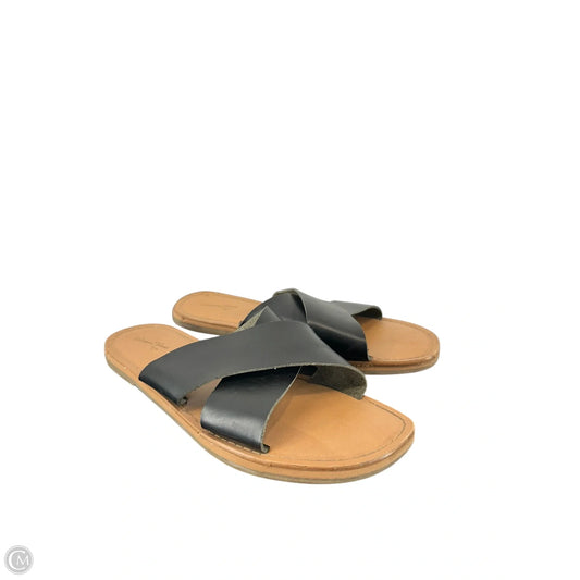 Sandals Flats By Universal Thread In Black, Size: 9