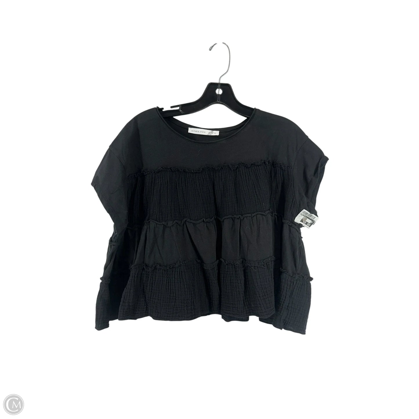 Top Short Sleeve By Altard State In Black, Size: L