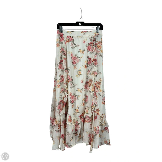 Skirt Maxi By Altard State In Pink & White, Size: L