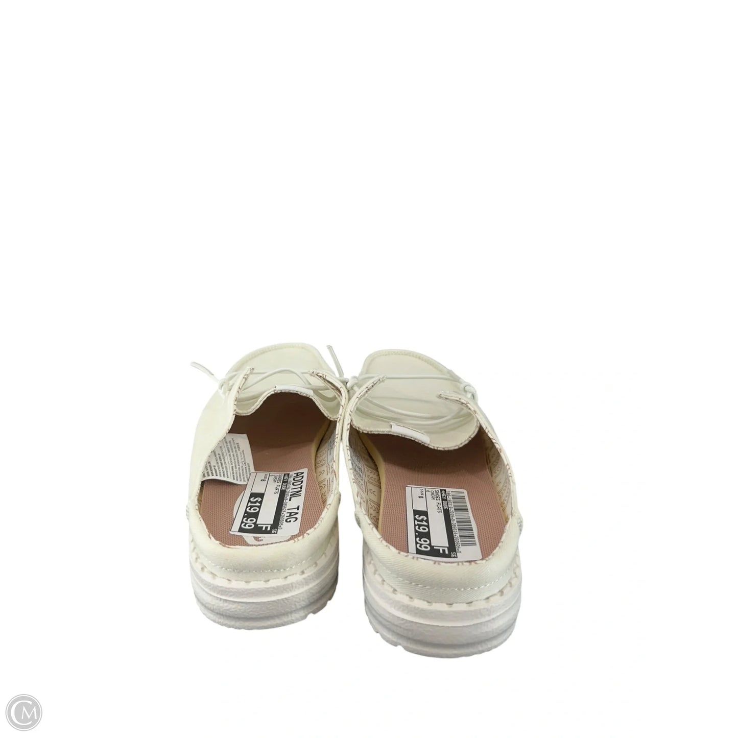 Shoes Flats By Hey Dude In Cream, Size: 6
