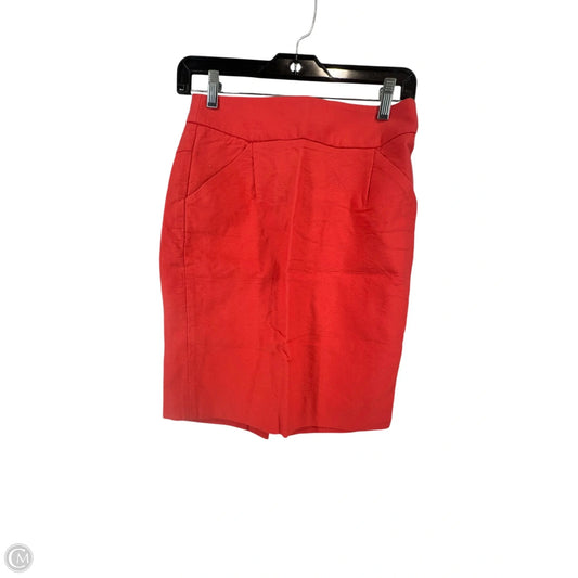 Skirt Midi By J. Crew In Red, Size: 0