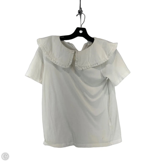 Top Short Sleeve By H&m In White, Size: S