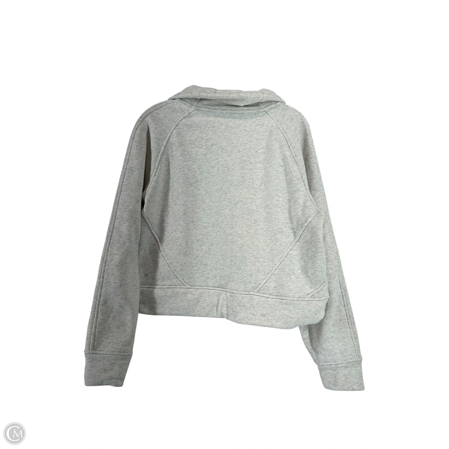 Sweatshirt Collar By Clothes Mentor In Grey, Size: M