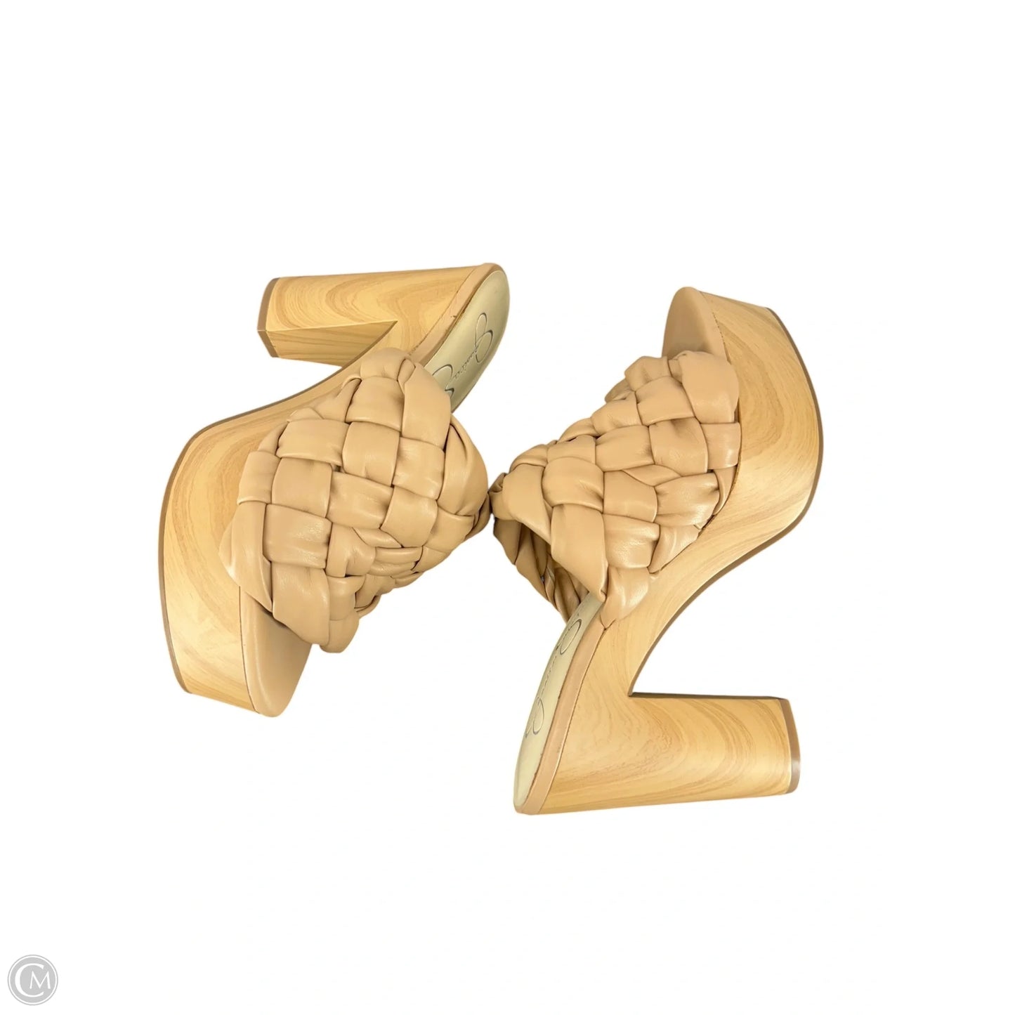 Sandals Heels Block By Jessica Simpson In Brown, Size: 7.5