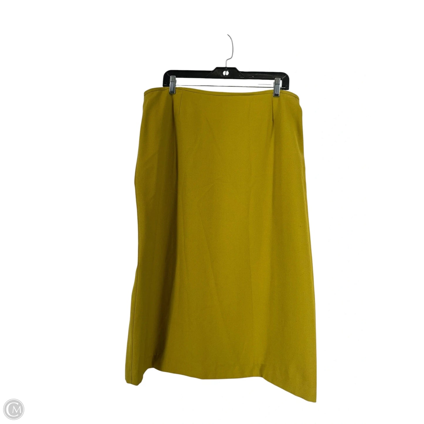 Skirt Midi By Preston And New York In Chartreuse, Size: 14
