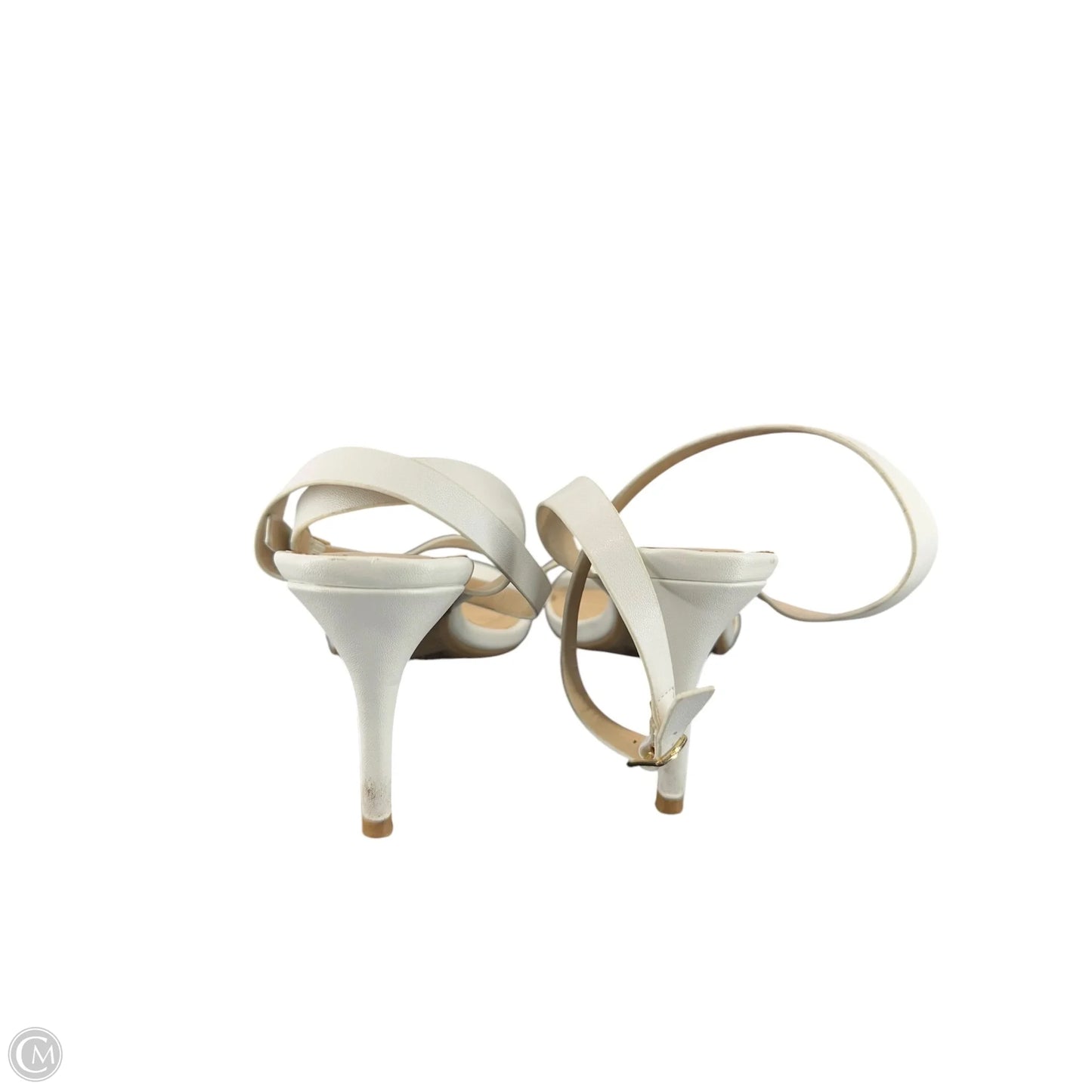 Sandals Heels Stiletto By Lulus In White, Size: 8.5