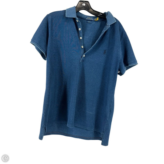 Top Short Sleeve By Polo Ralph Lauren In Blue, Size: L