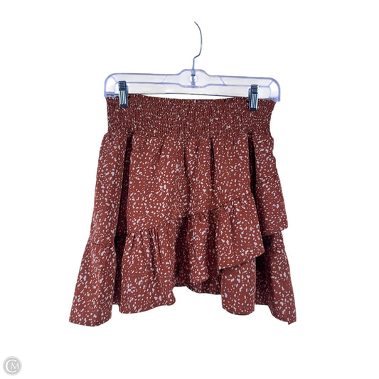 Skirt Mini & Short By Altard State In Orange, Size: S