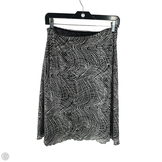 Skirt Midi By Clothes Mentor In Black & White, Size: Lp