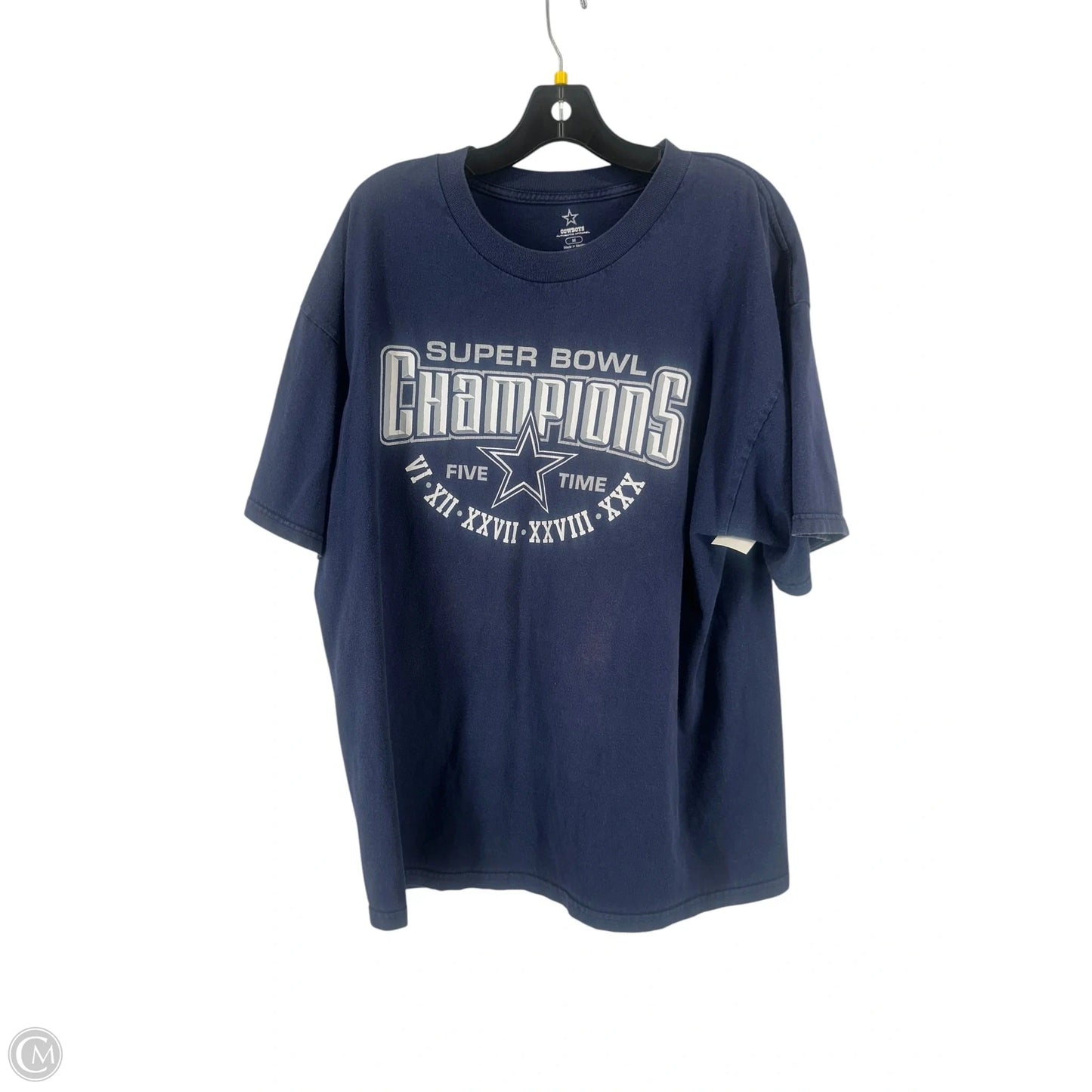Top Short Sleeve By Clothes Mentor In Navy, Size: M