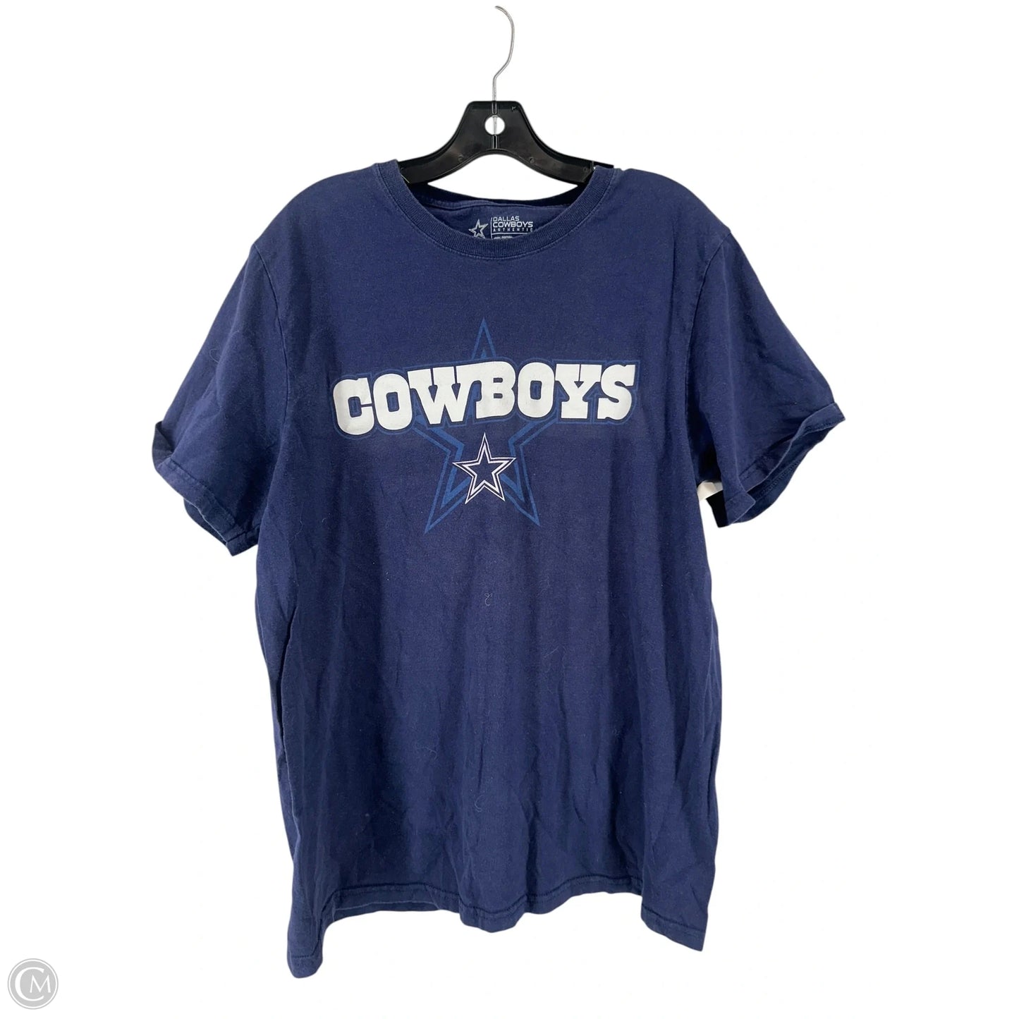 Top Short Sleeve By Clothes Mentor In Navy, Size: L