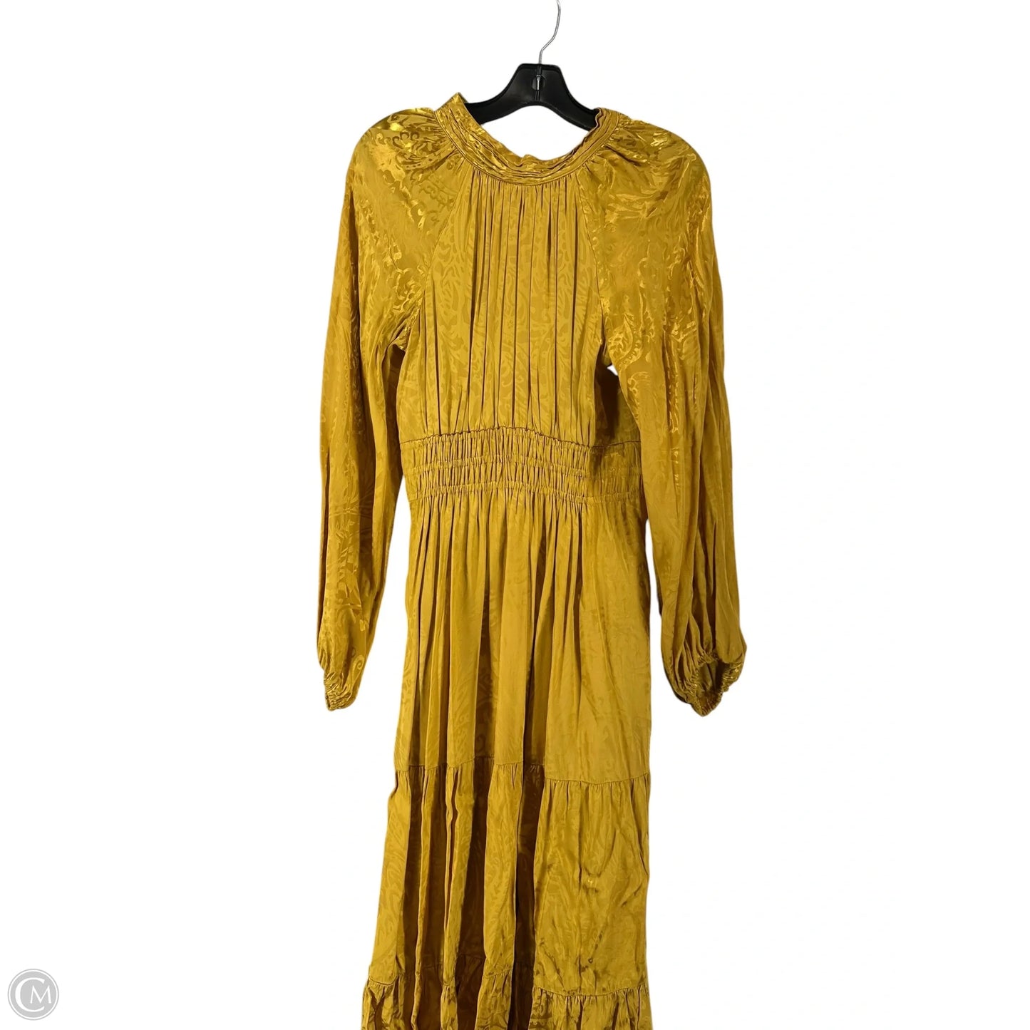 Dress Casual Maxi By Anthropologie In Gold, Size: S