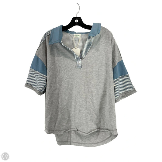 Top Short Sleeve By Clothes Mentor In Grey, Size: M
