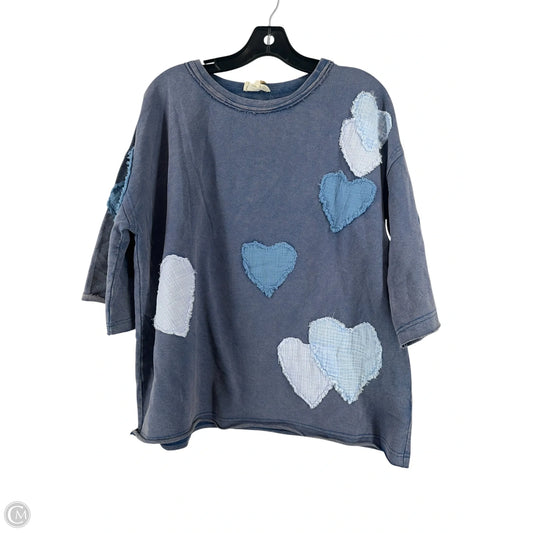 Top Short Sleeve By Clothes Mentor In Blue, Size: M