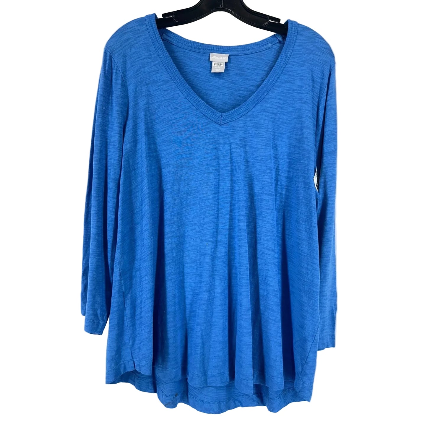 Top Short Sleeve By Chicos In Blue, Size: 2