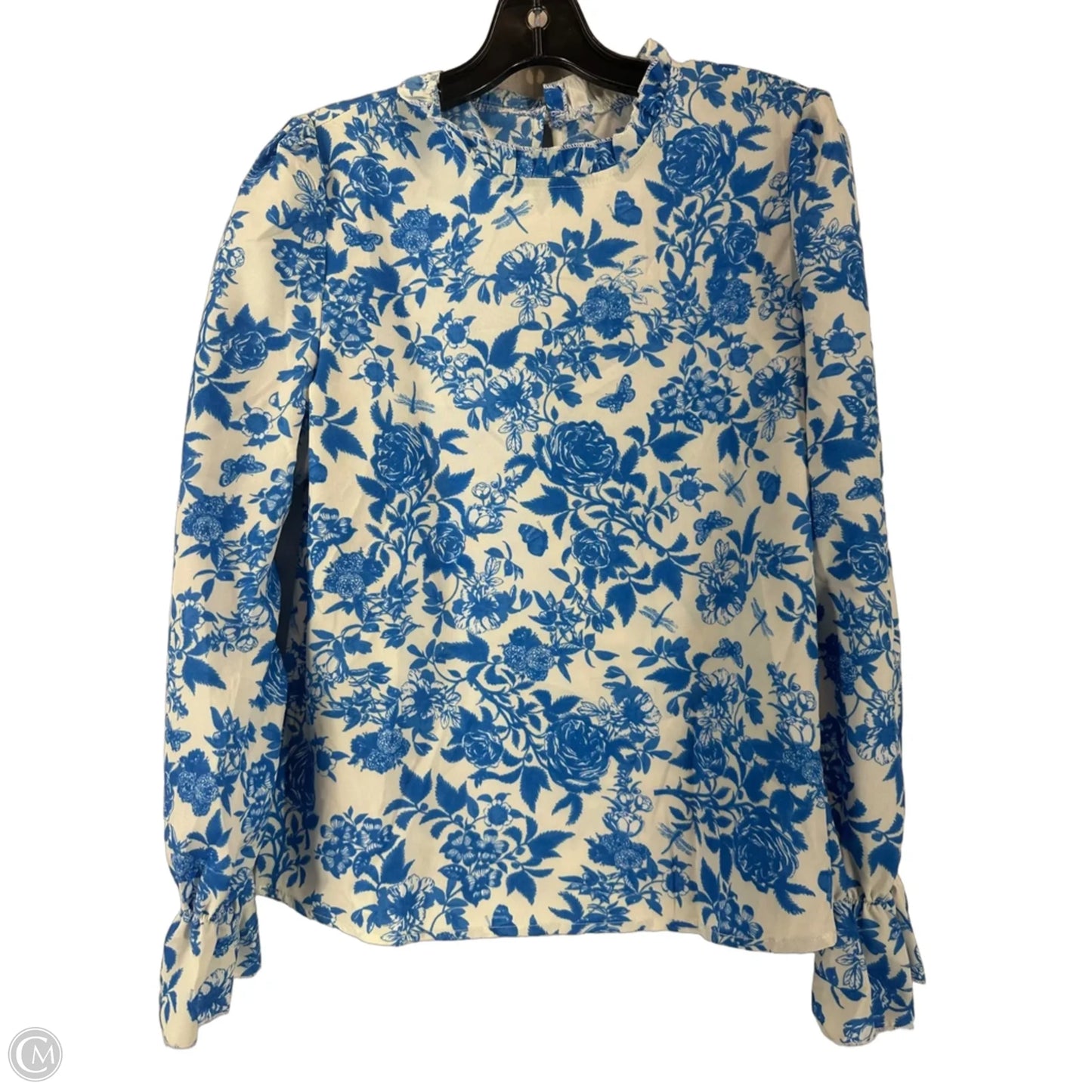 Top Long Sleeve By Clothes Mentor In Blue, Size: M