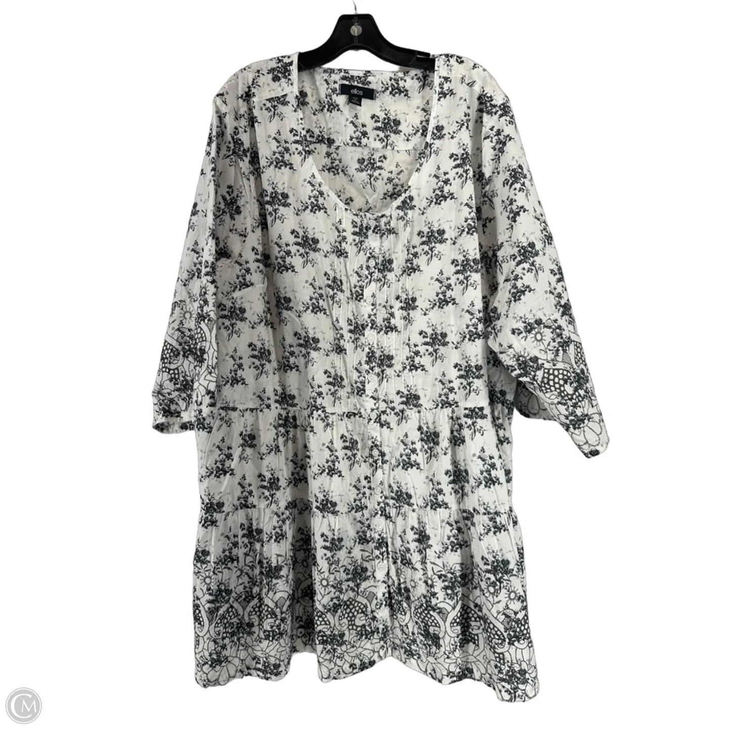 Dress Casual Short By Ellos In White, Size: 4x
