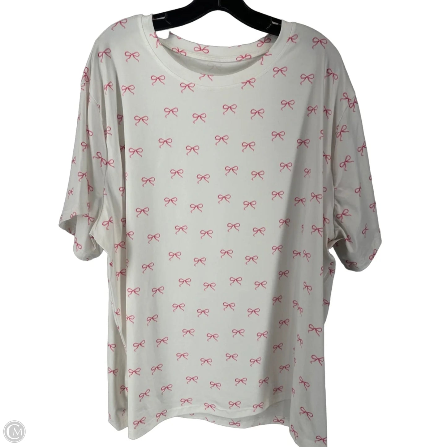 Top Short Sleeve By Shein In White, Size: 4x