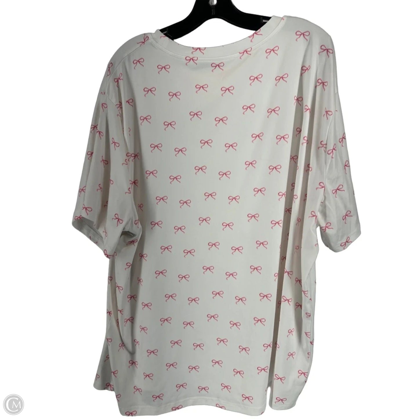 Top Short Sleeve By Shein In White, Size: 4x