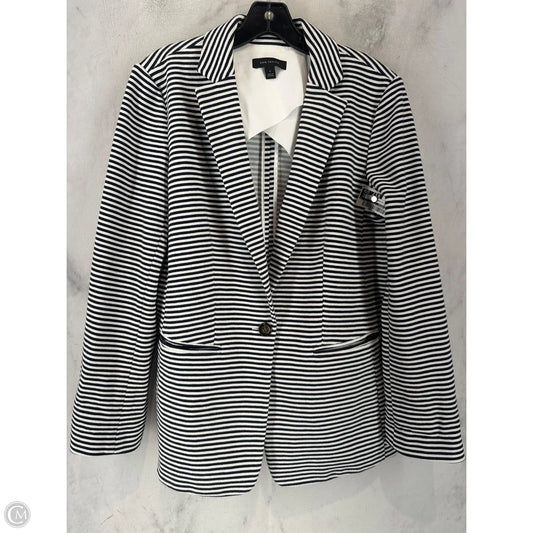 Blazer By Ann Taylor In Striped Pattern, Size: 10