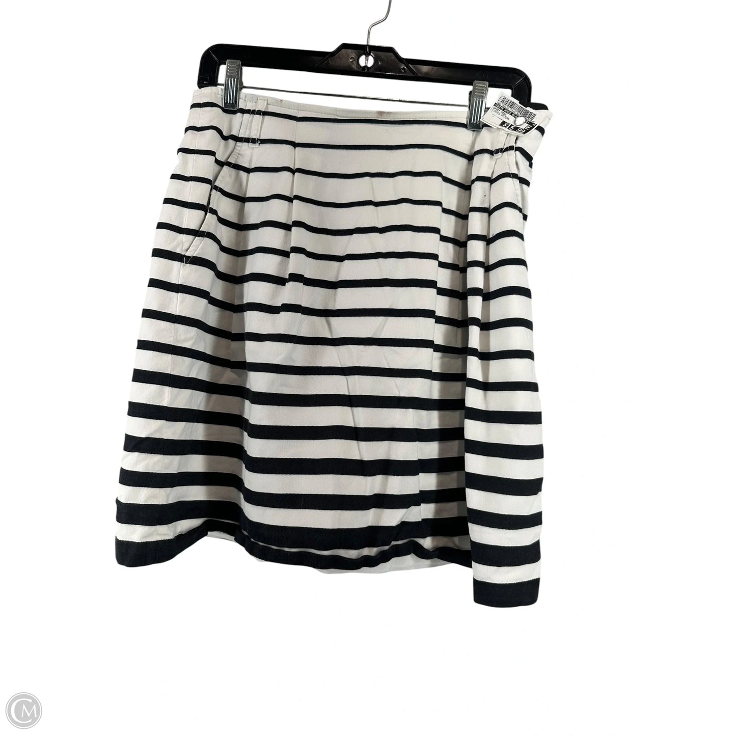 Skirt Midi By White House Black Market In Striped Pattern, Size: 8